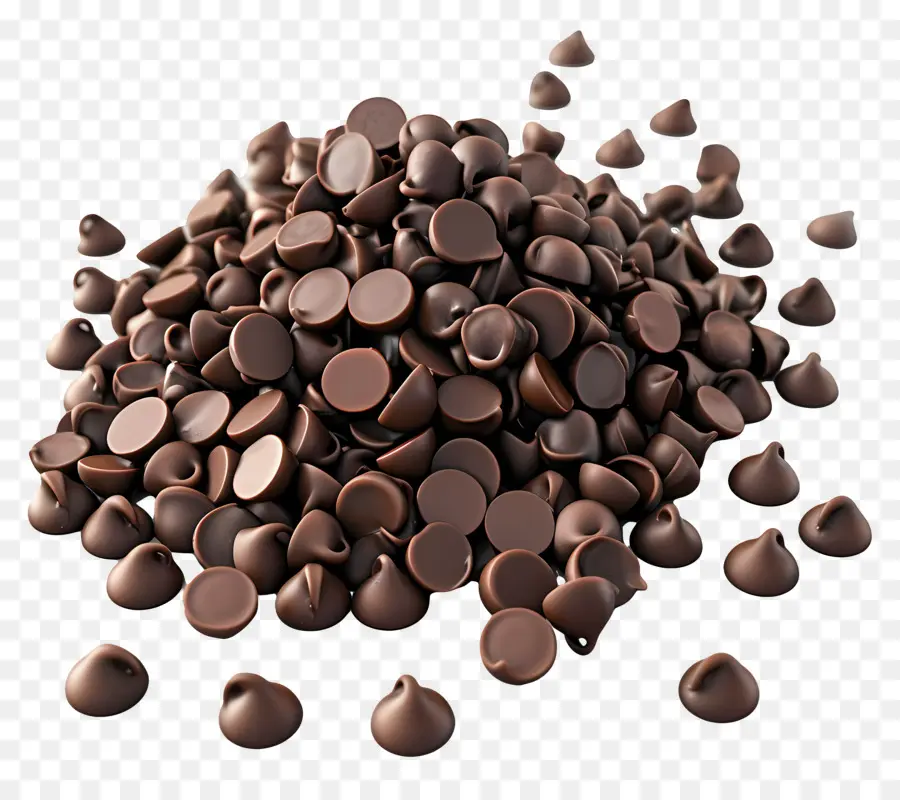 Lascas De Chocolate，Escuro PNG