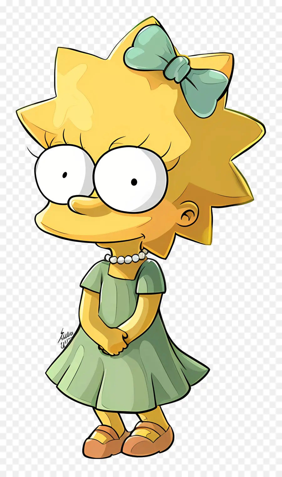 Maggie Simpson，Garota Amarela Dos Desenhos Animados PNG