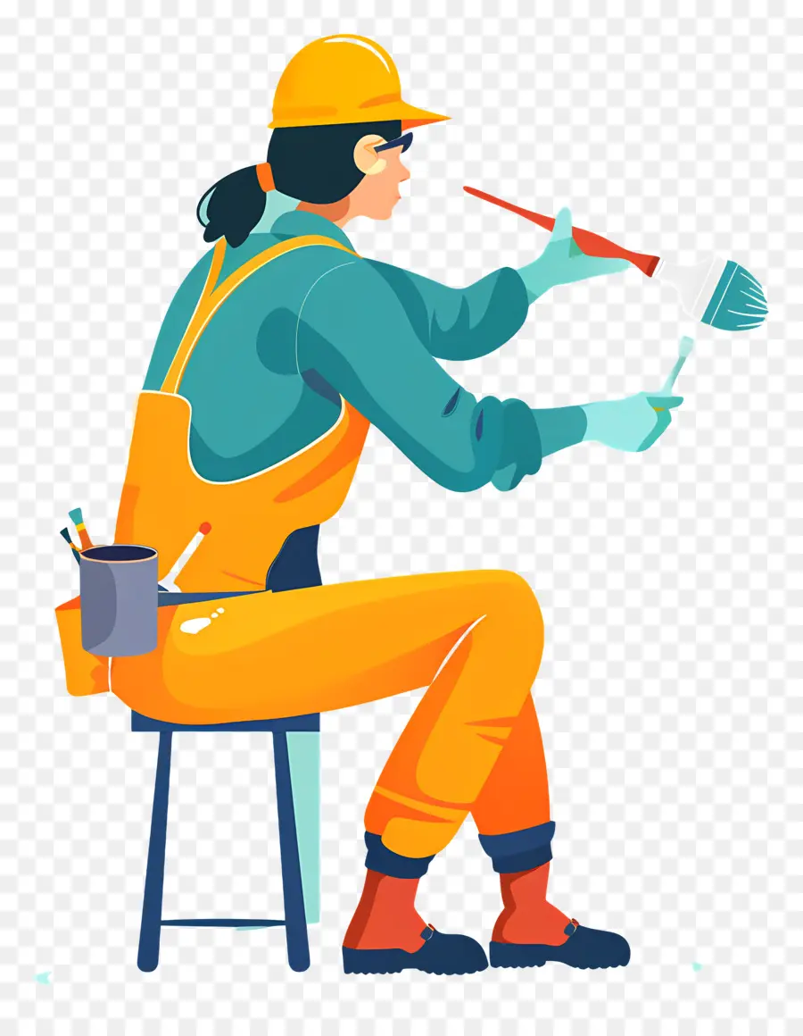 Pintura De Pintor，Pintor PNG