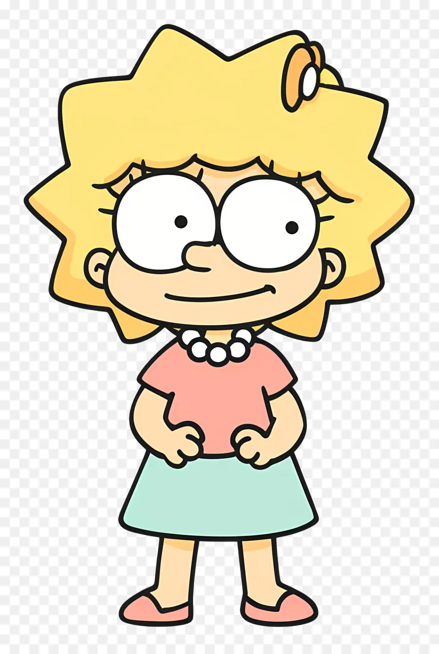 Lisa Simpson，Garota Dos Desenhos Animados PNG