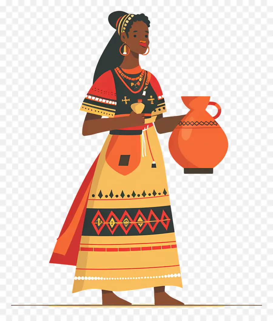 Mulher Aborígine Africana，Mulher Com Maconha PNG