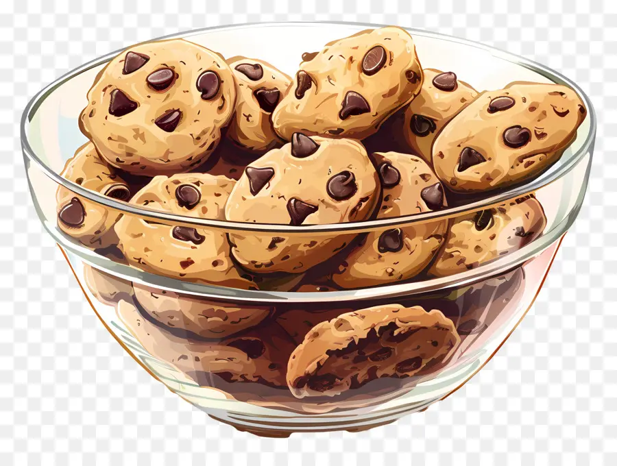 Biscoitos De Chocolate，Tigela PNG