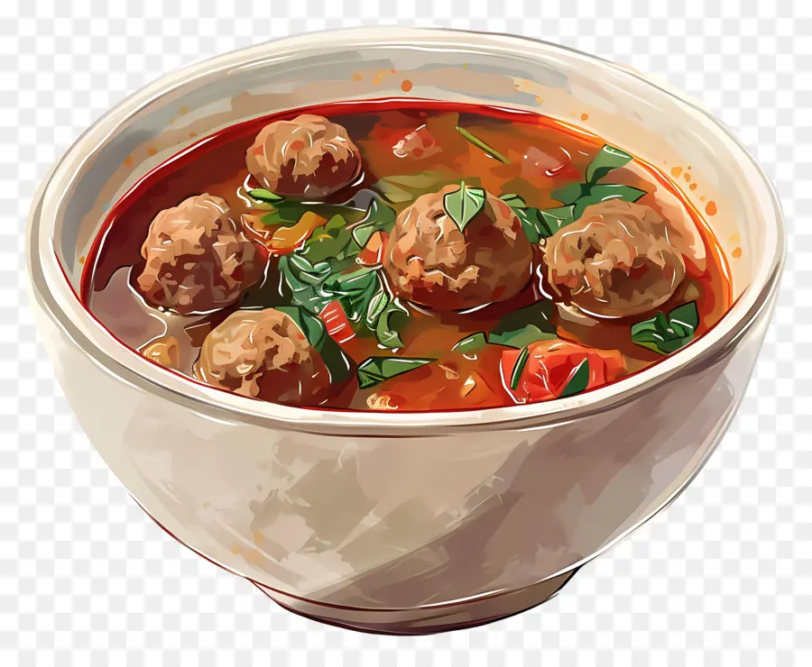 Sopa De Almôndega，Tigela De Almôndegas PNG