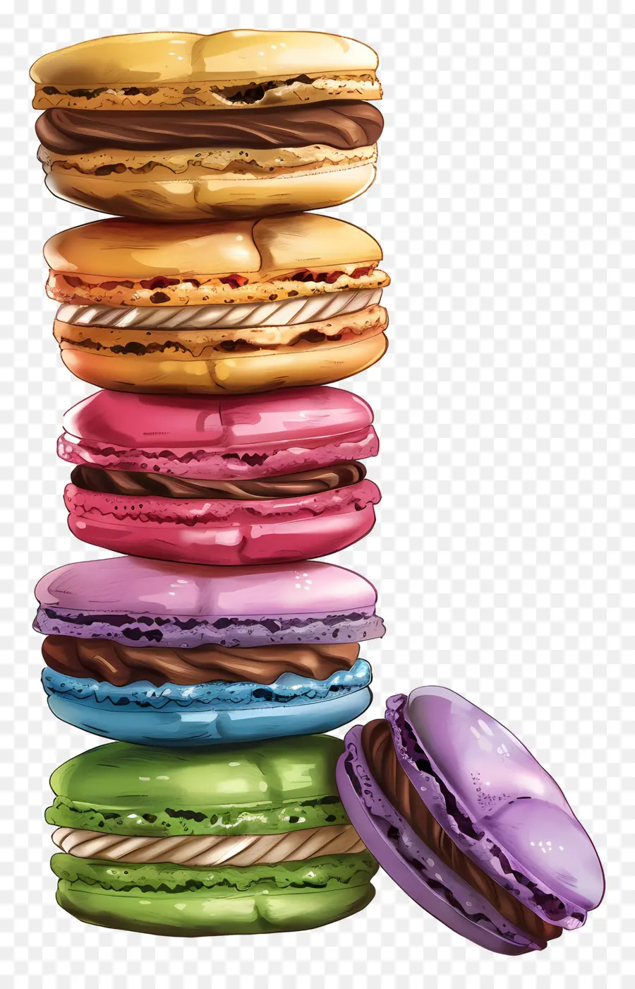 Pilha De Macarons，Macarons PNG