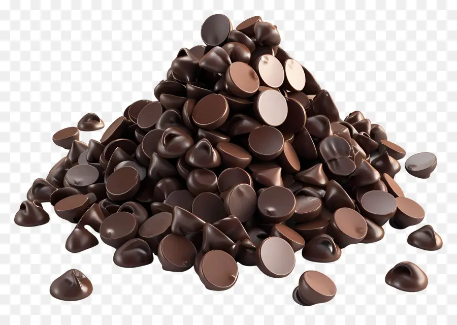 Lascas De Chocolate，Escuro PNG