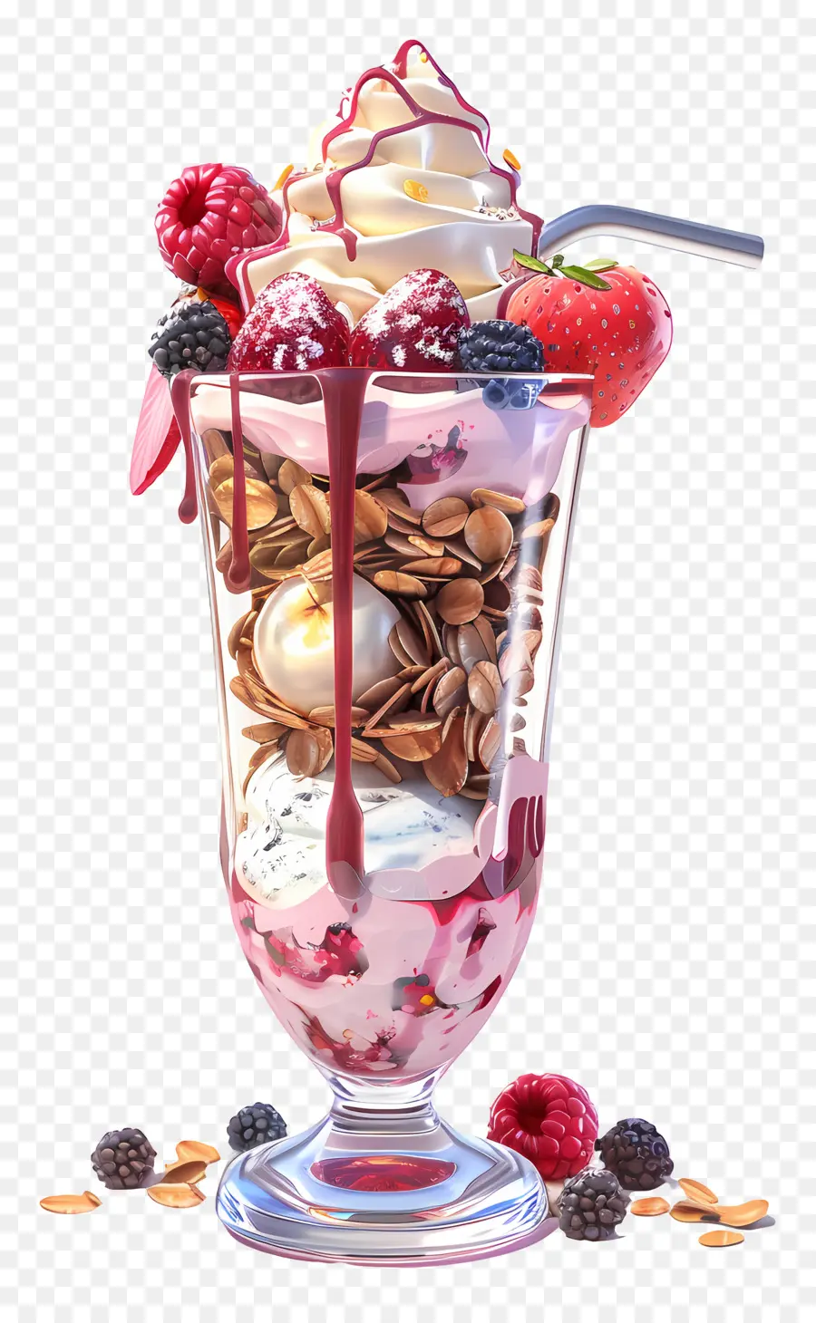 Parfait De Iogurte，Sundae PNG