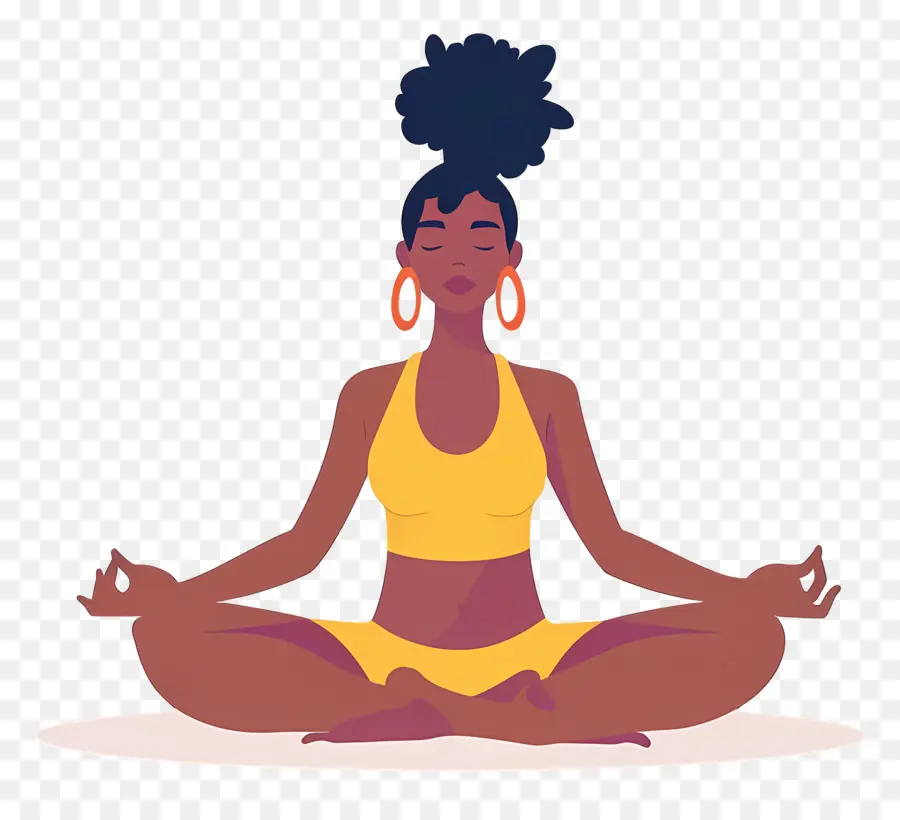 Meditação De Ioga Feminina，Mulher Meditando PNG