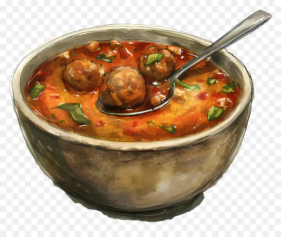 Sopa De Almôndega，Sopa Com Almôndegas PNG