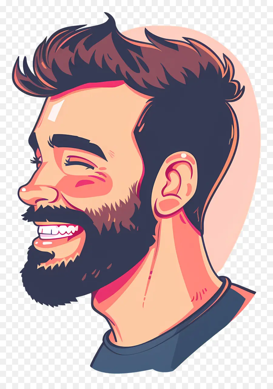 Cabeça De Homem Sorridente，Homem Sorridente PNG