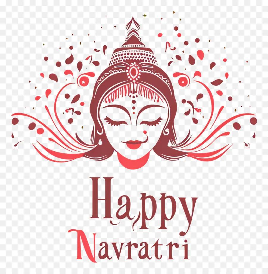 Feliz Navratri，Texto Feliz Navratri PNG