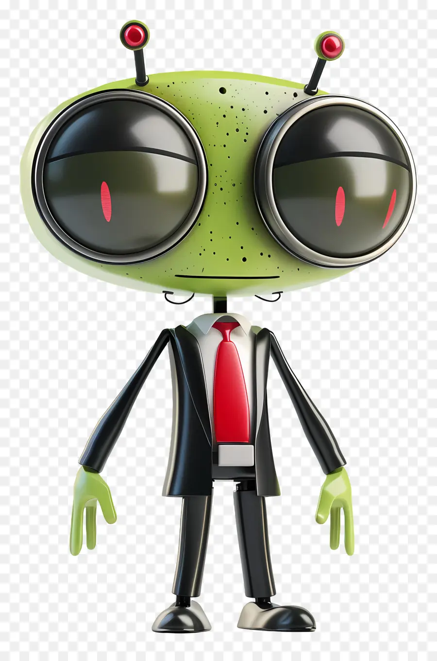 Invasor Zim，Alienígena Verde De Terno PNG