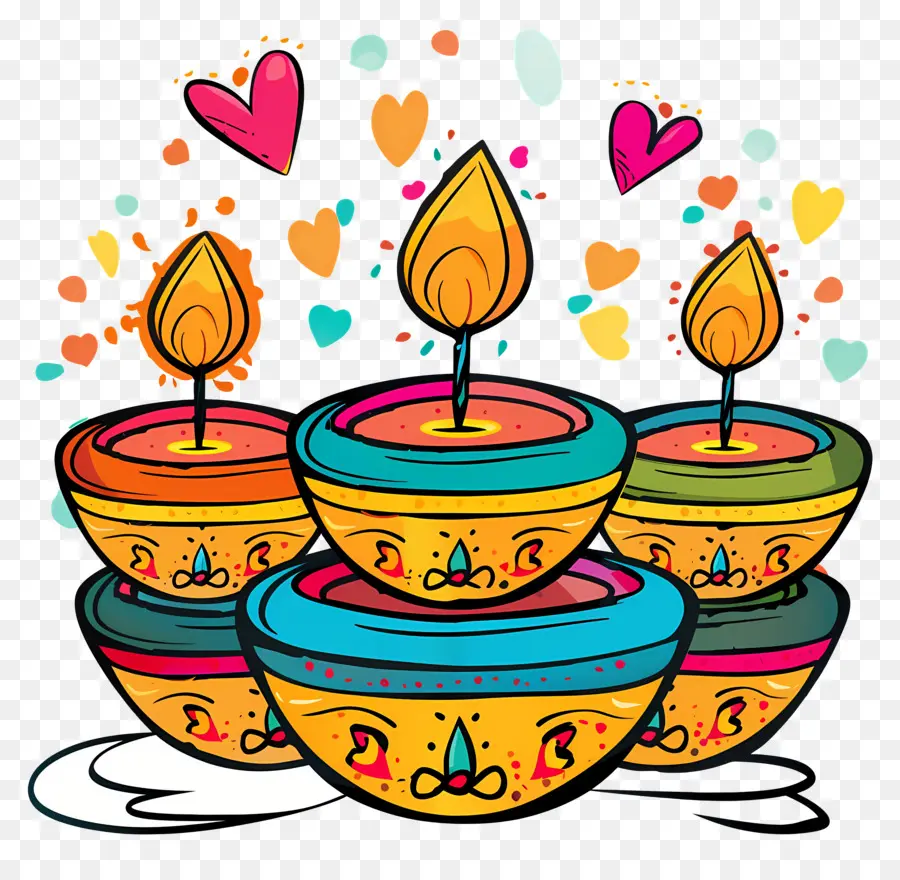 Diwali，Velas PNG