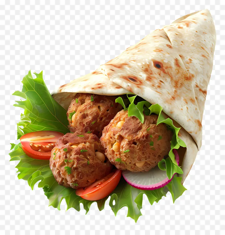 Envoltório De Falafel，Enrolar PNG