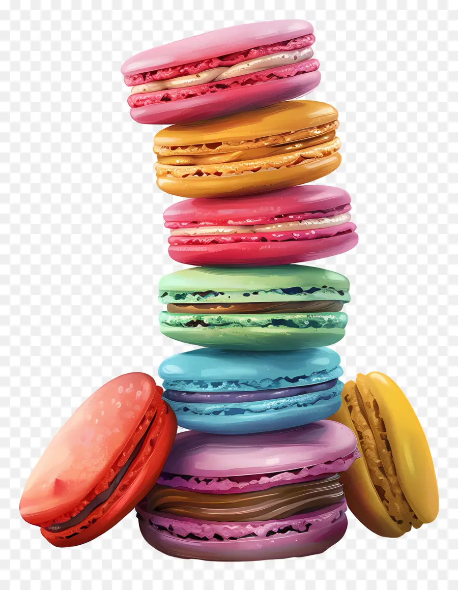 Pilha De Macarons，Macarons PNG