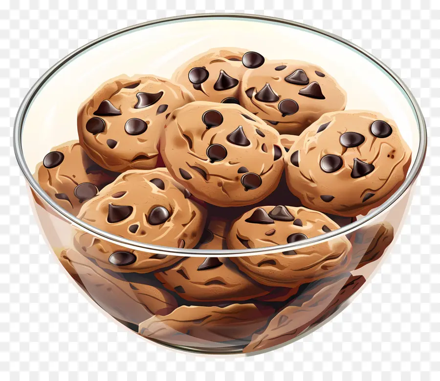 Biscoitos De Chocolate，Tigela PNG