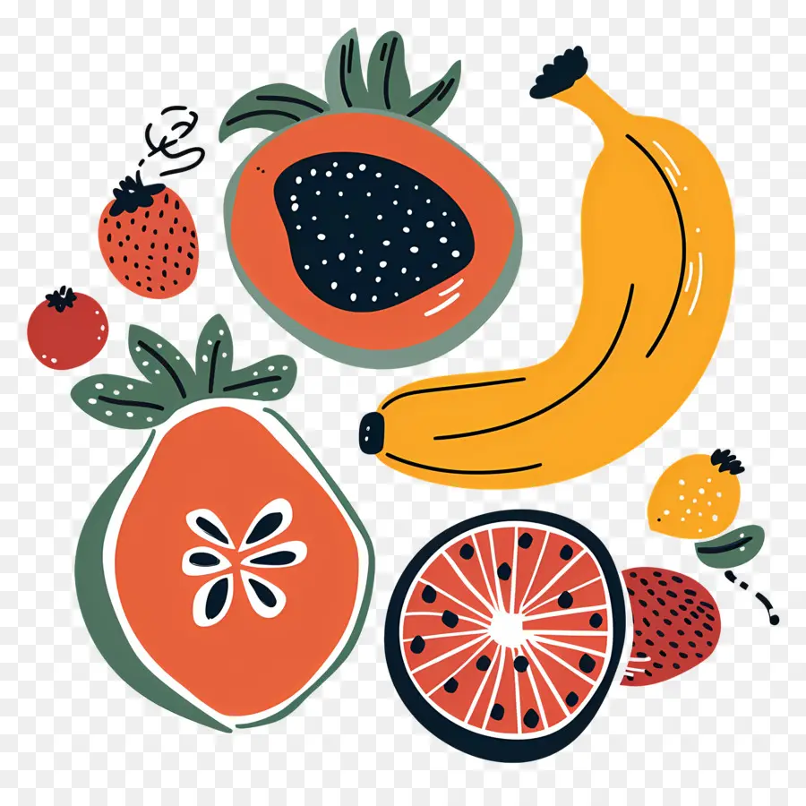 Frutas，Colorido PNG