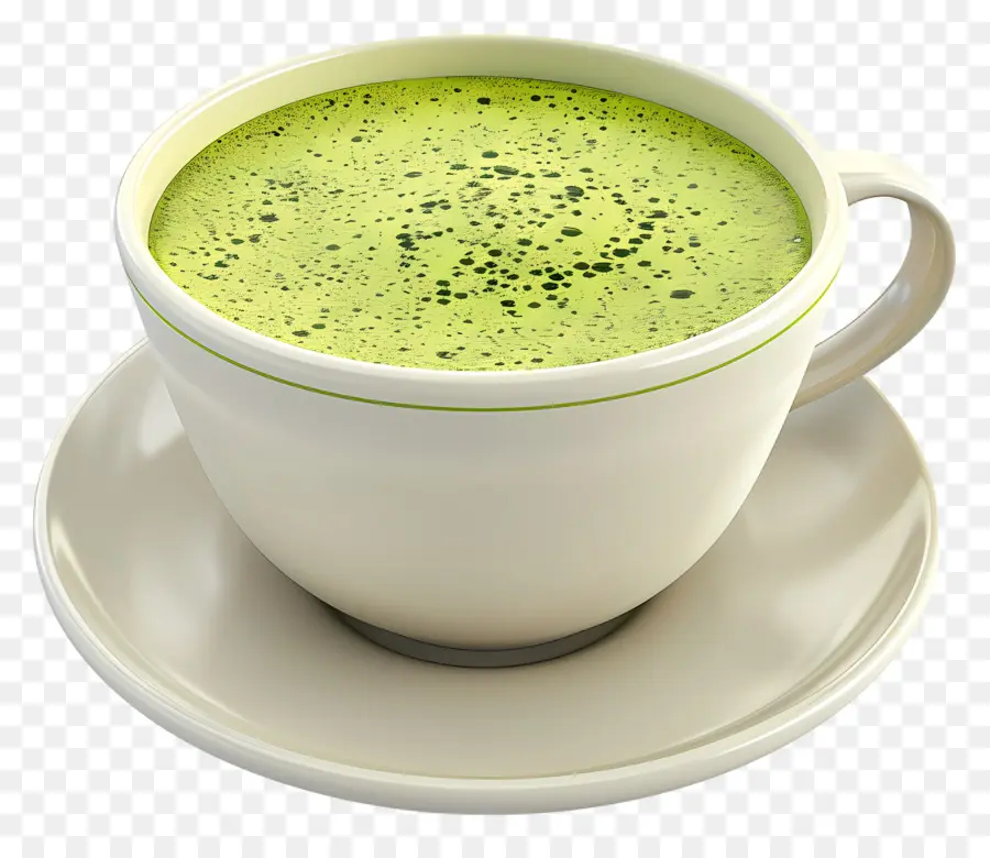 Chá Matcha，Matcha Latte Verde PNG