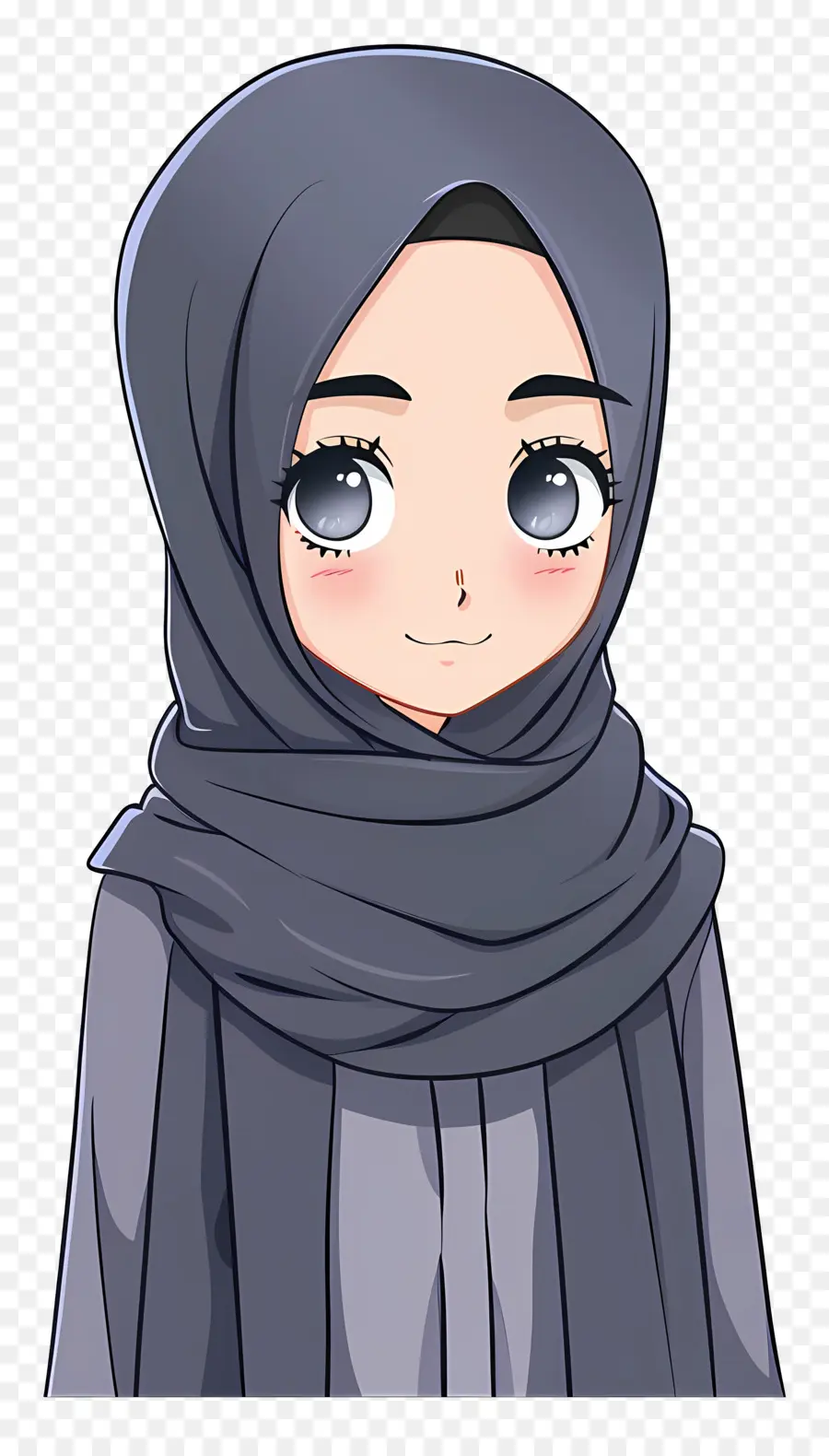 Menina Hijab Dos Desenhos Animados，Garota Em Hijab PNG