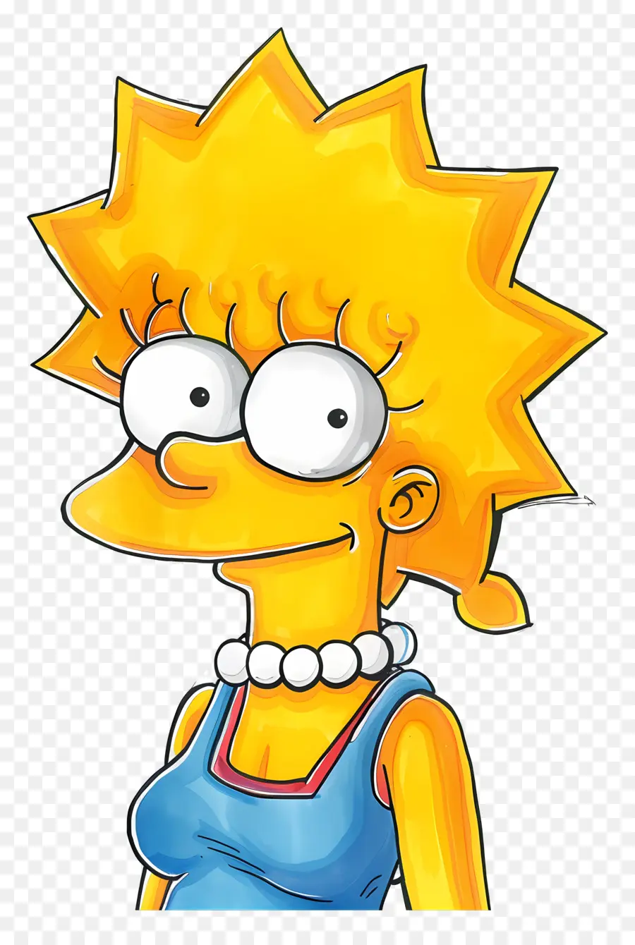 Lisa Simpson，Garota Dos Desenhos Animados PNG