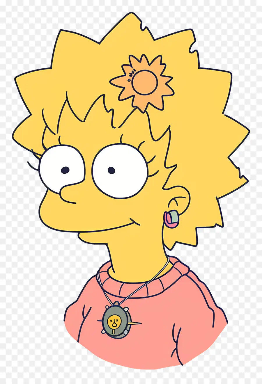 Lisa Simpson，Desenho Animado PNG