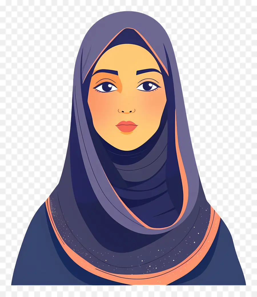 Menina Hijab Dos Desenhos Animados，Mulher Em Hijab PNG