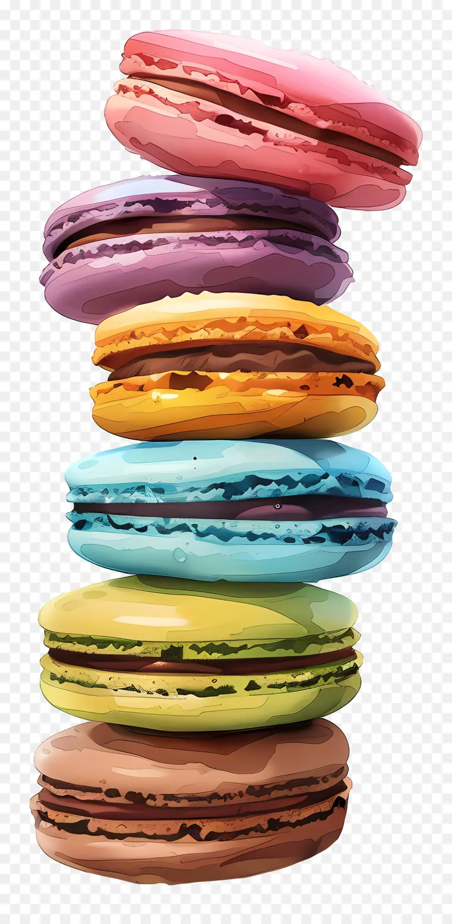 Pilha De Macarons，Macarons PNG