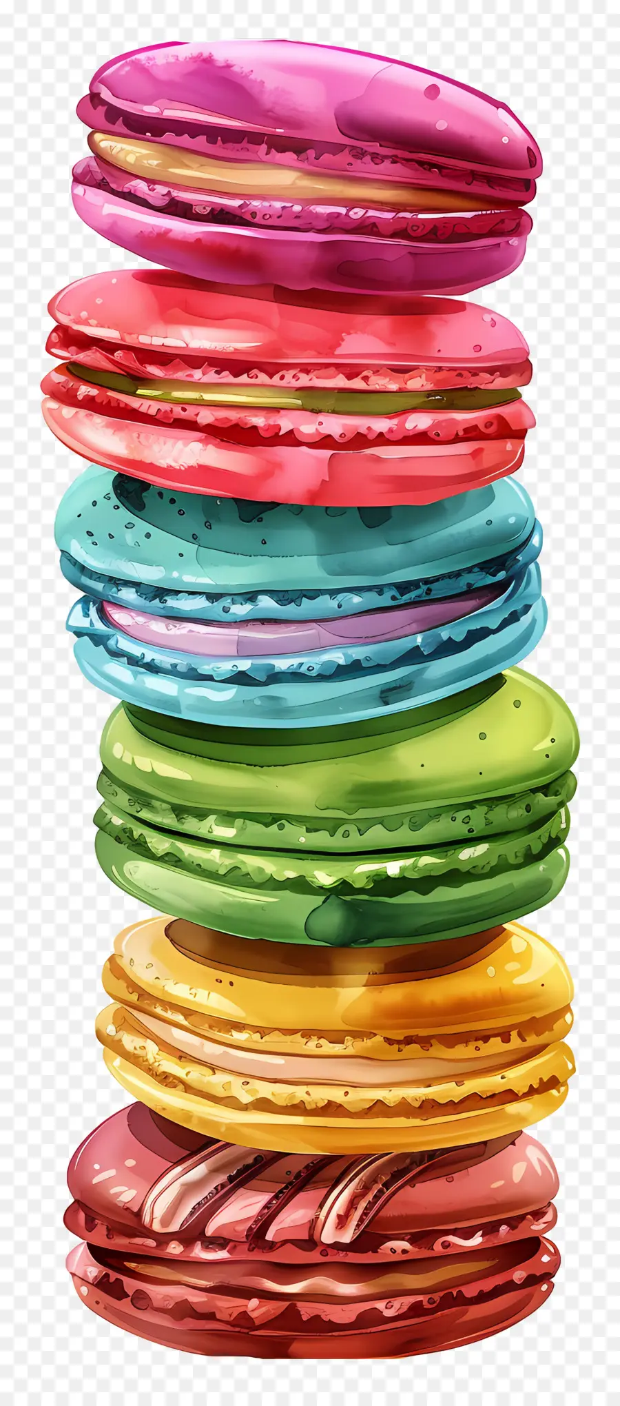 Pilha De Macarons，Macarons PNG