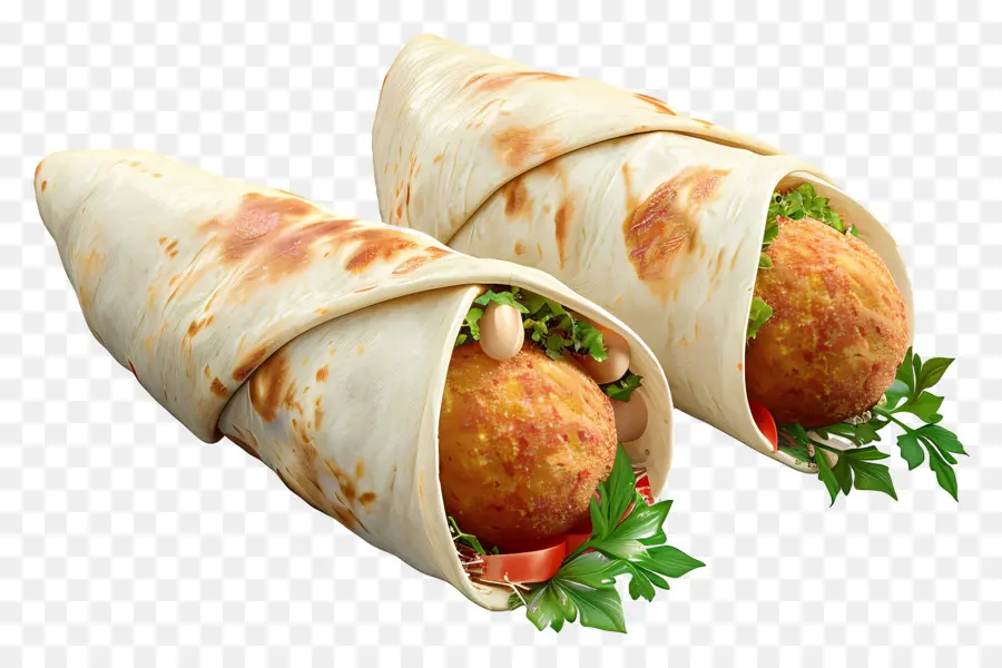 Envoltório De Falafel，Enrolar PNG