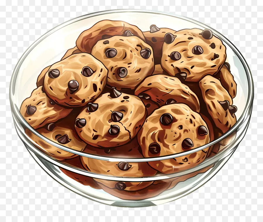 Biscoitos De Chocolate，Tigela PNG