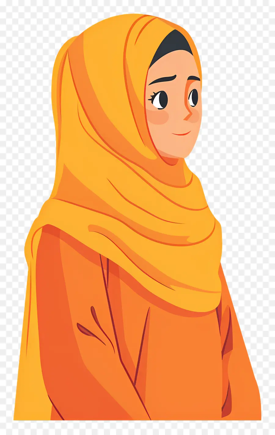 Menina Hijab Dos Desenhos Animados，Mulher Em Hijab PNG