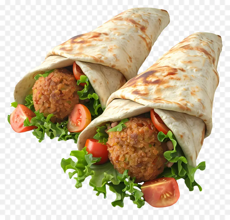 Envoltório De Falafel，Enrolar PNG