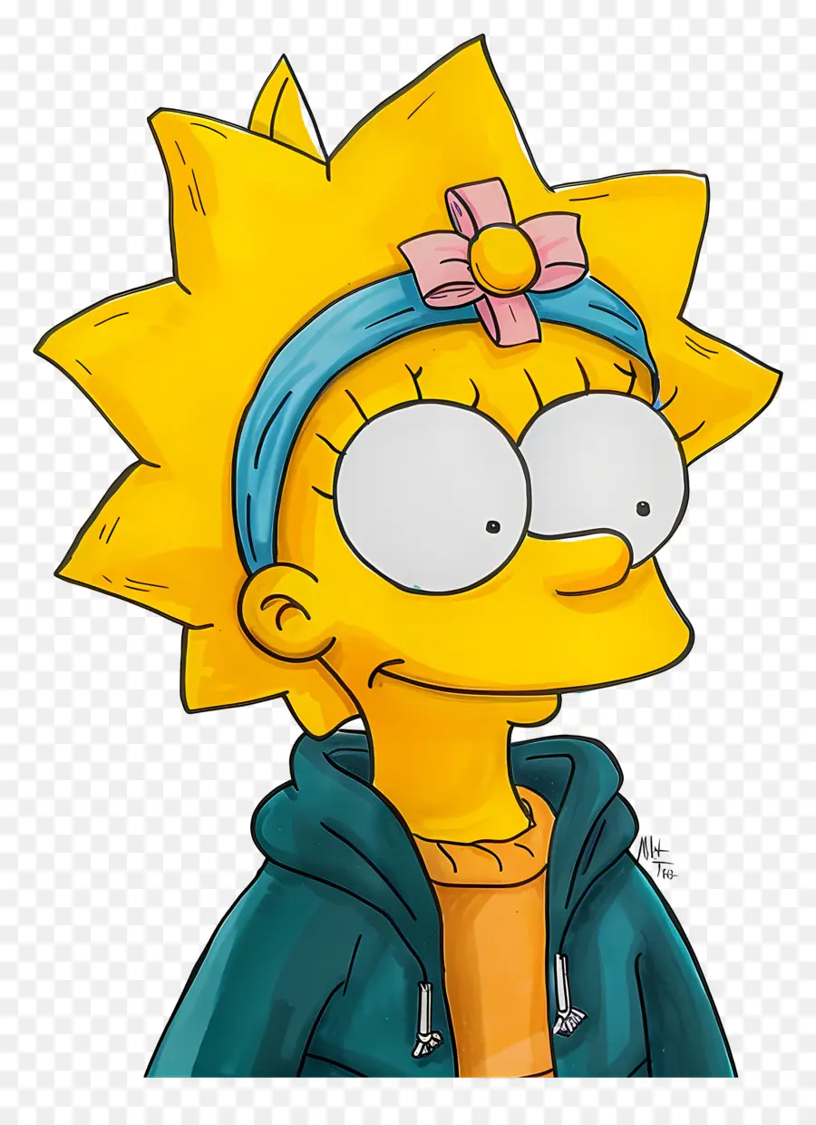 Maggie Simpson，Garota Dos Desenhos Animados PNG