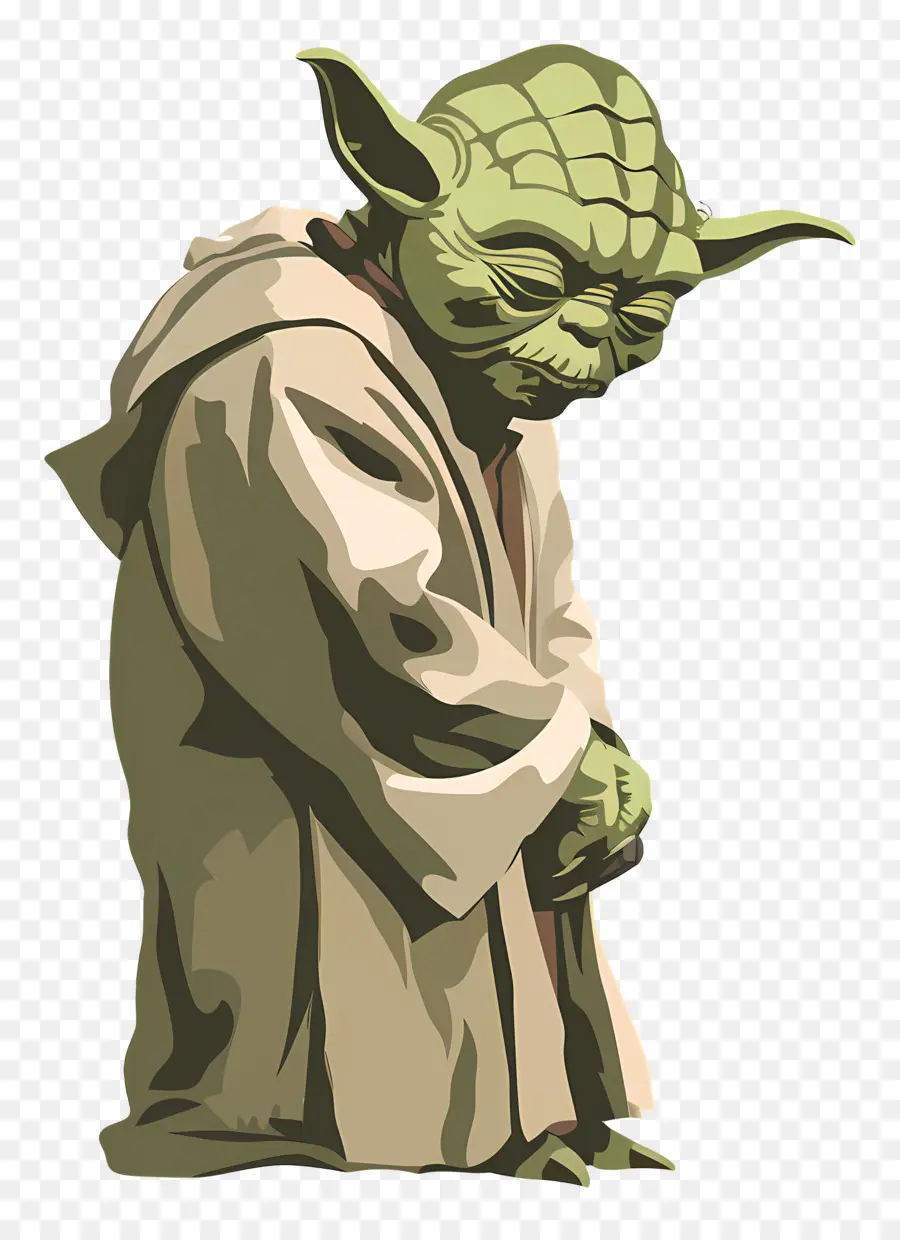 Yoda，Yoda Verde PNG