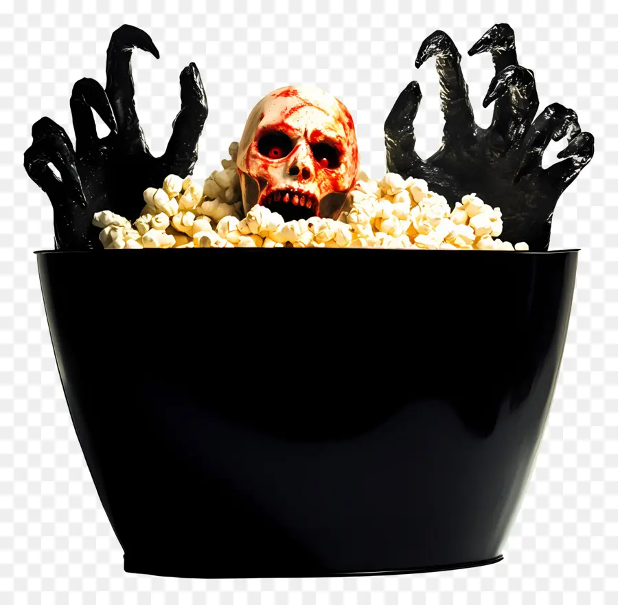 Noite De Filmes De Terror，Pipoca De Halloween PNG