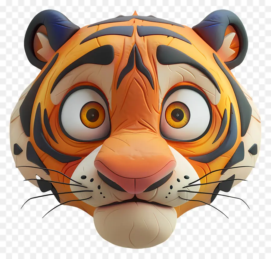 Cara De Tigre，Tigre De Desenho Animado PNG