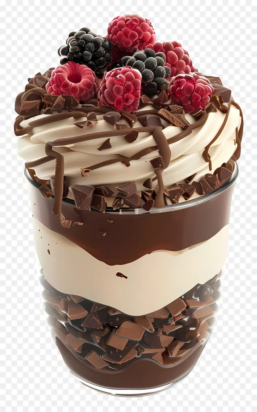 Parfait De Chocolate，Sobremesa PNG