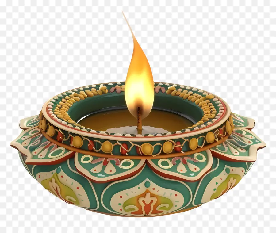 Diwali Diya，Lâmpada Diya PNG