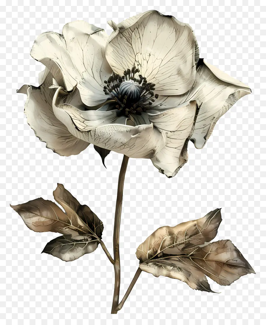 Flor Morta，Flor Branca PNG