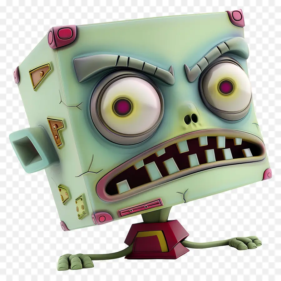 Invasor Zim，Monstro Cubo Irritado PNG