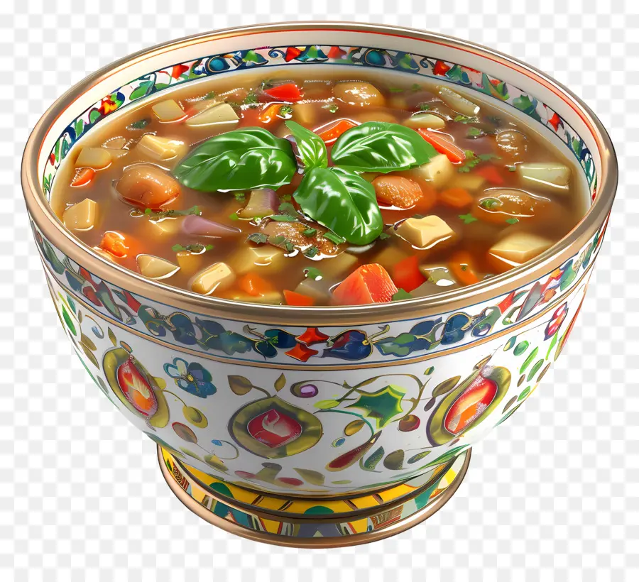 Sopa Minestrone，Sopa Decorativa PNG