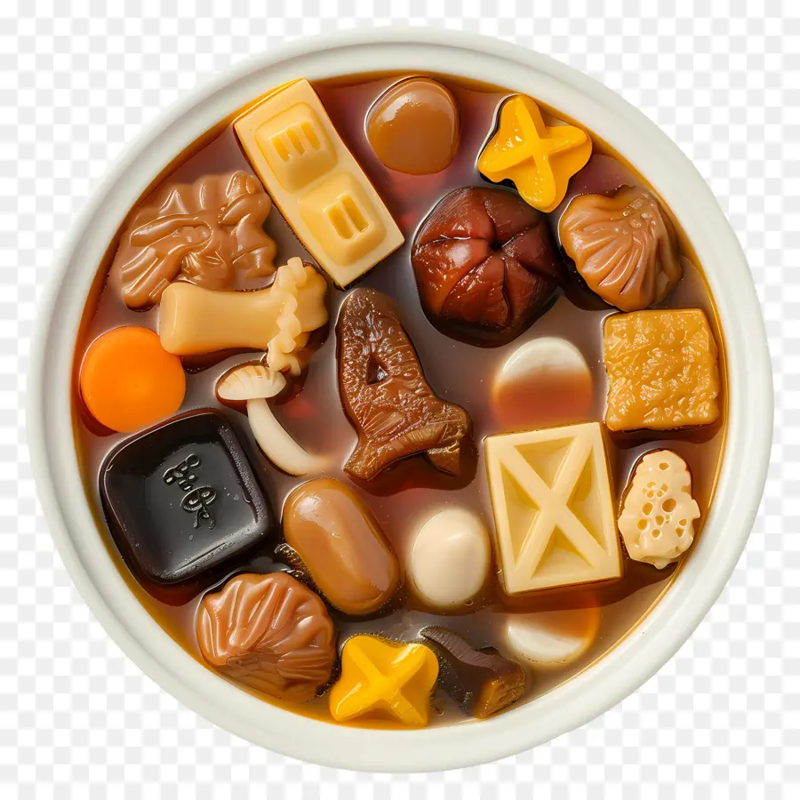 Sopa Oden，Sopa Com Ingredientes PNG