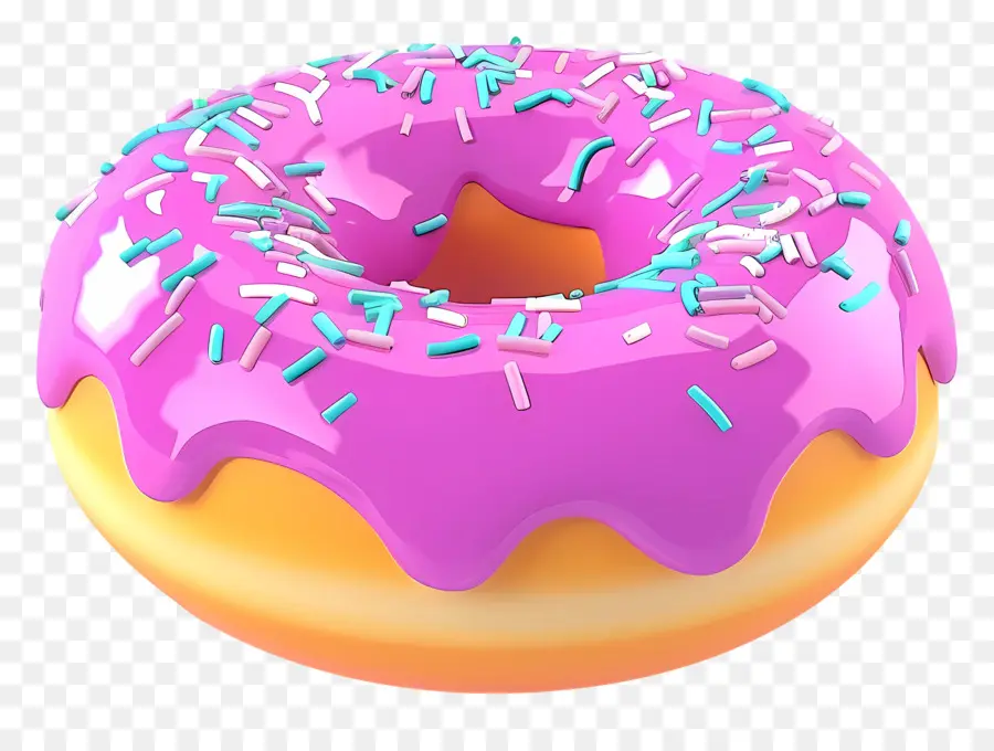 Rosquinha Animada，Rosquinha Azul PNG