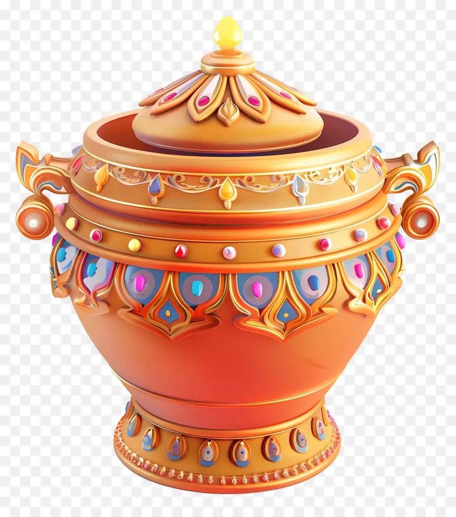 Puja Kalash，Pote Decorativo PNG