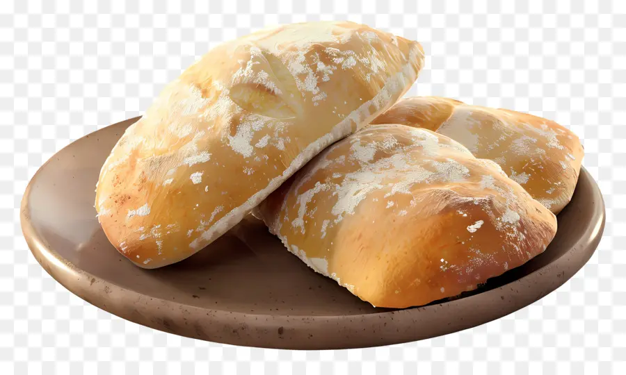 Pão Ciabatta，Pãezinhos PNG