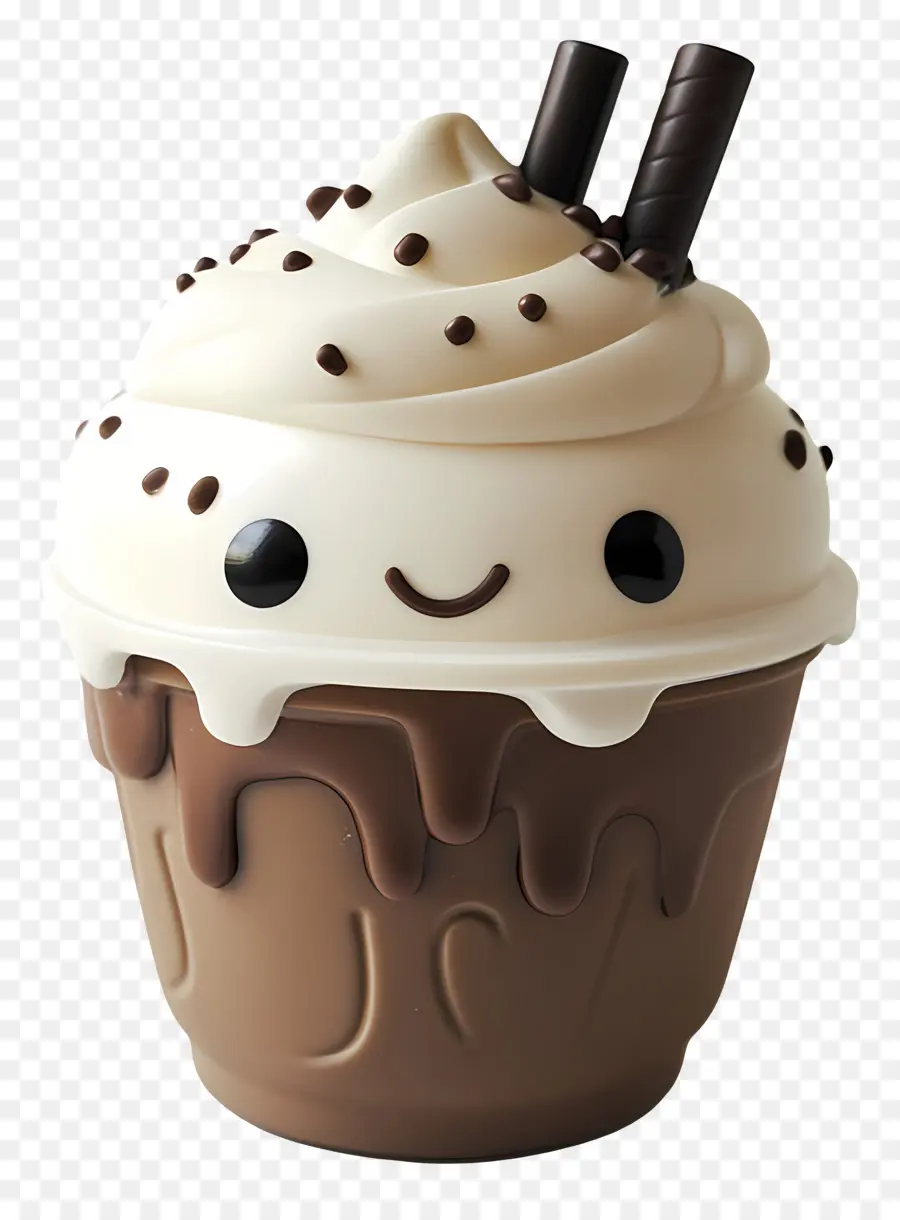 Frappé，Bolinho Fofo PNG