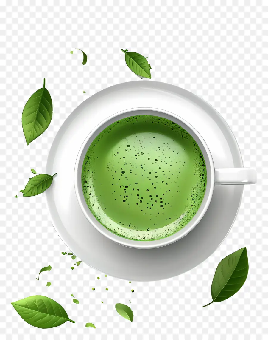 Chá Matcha，Chá Verde PNG