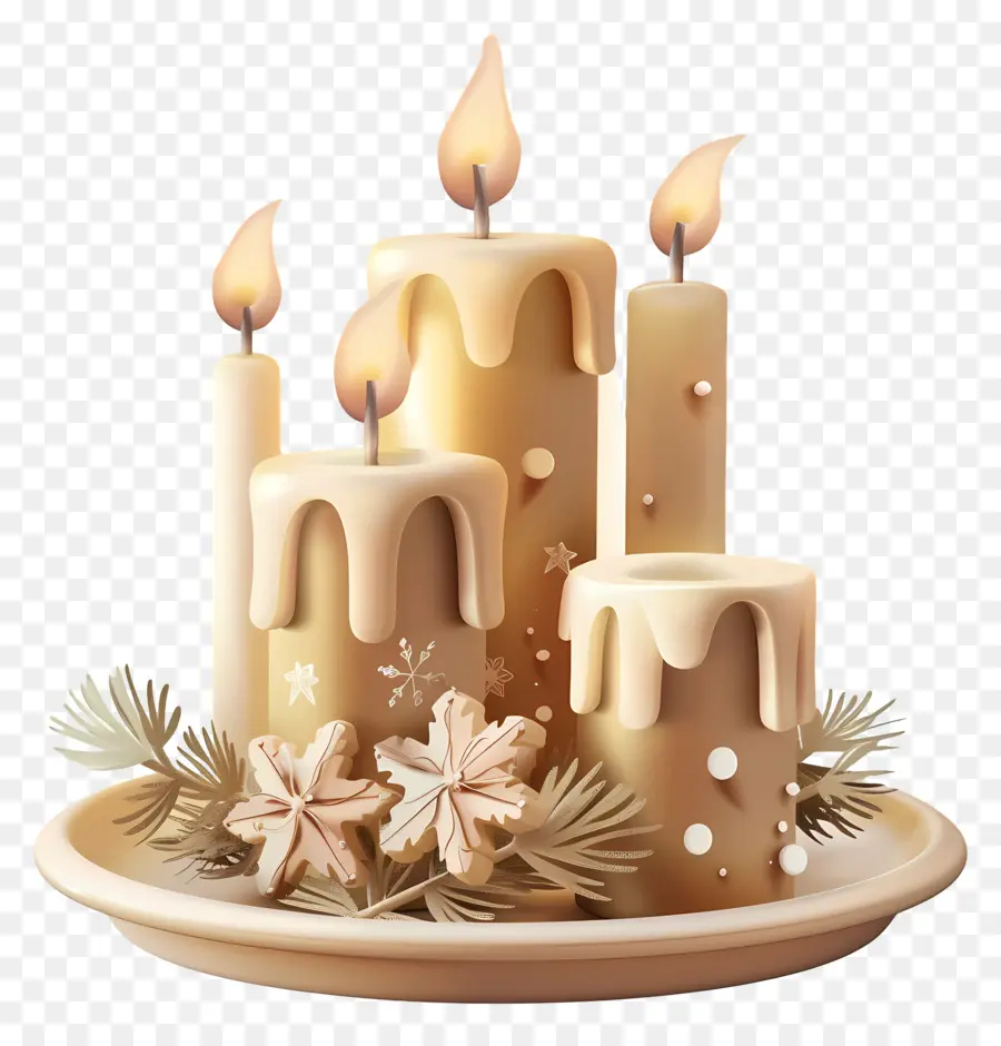 Vela De Natal，Velas PNG