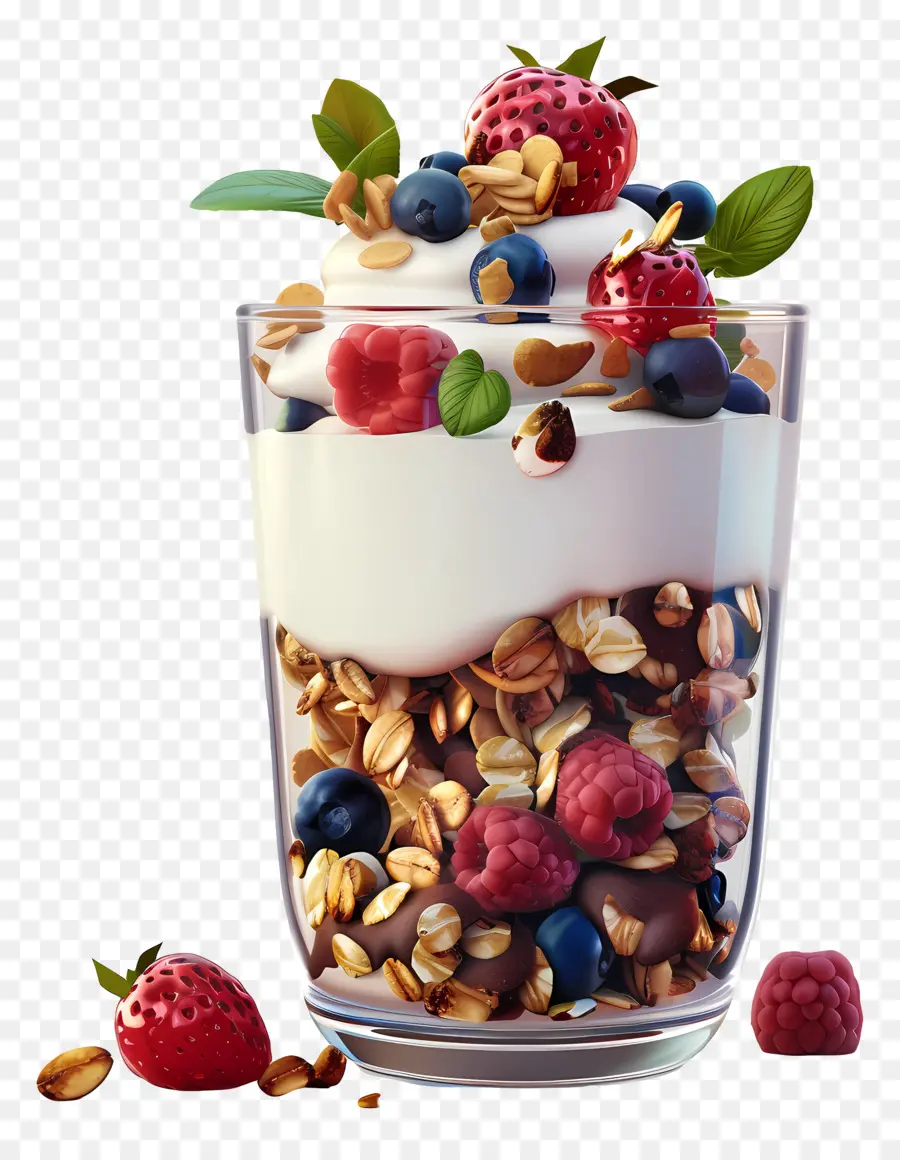 Parfait De Iogurte，Frutas PNG