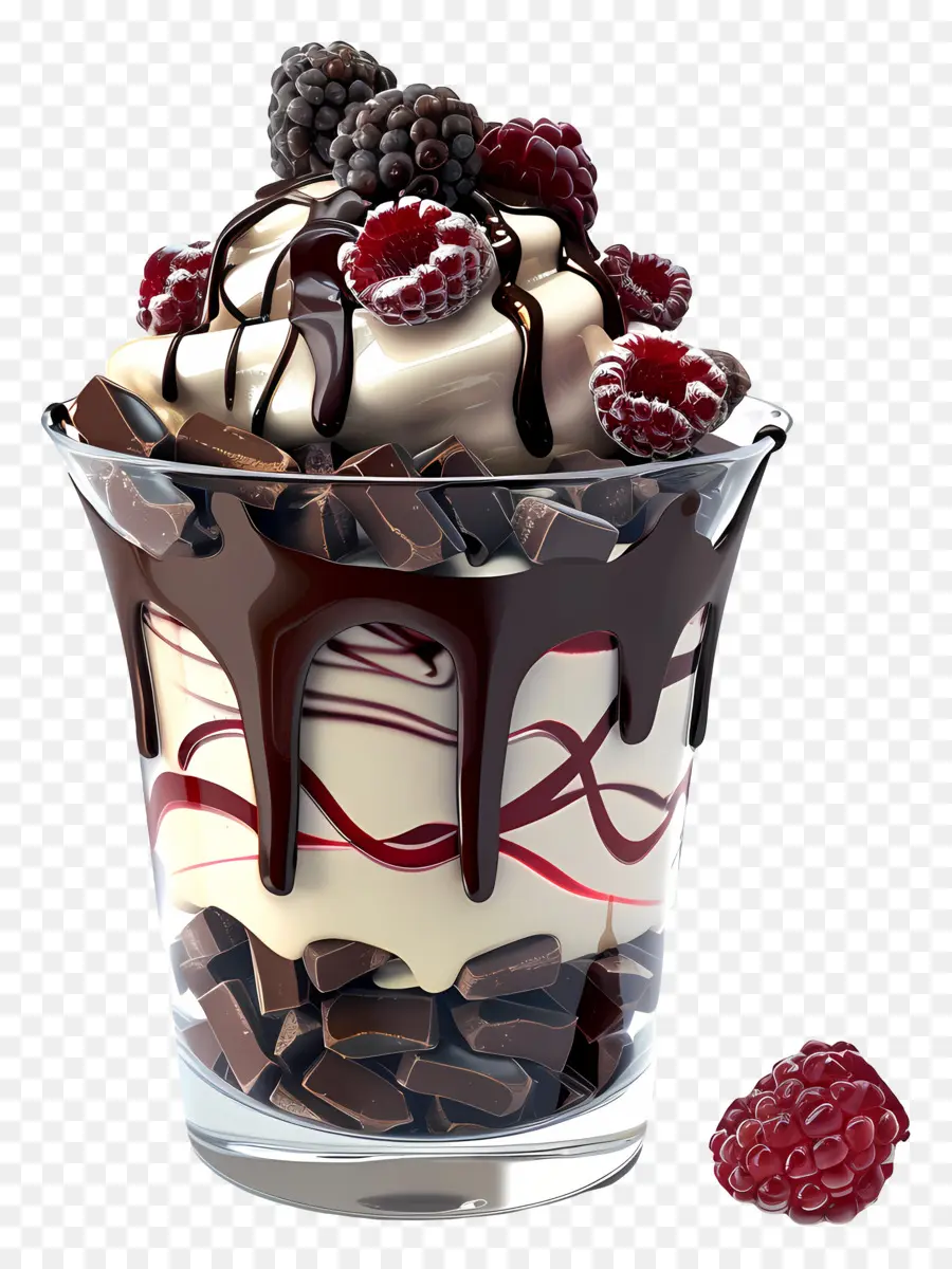 Parfait De Chocolate，Sobremesa PNG