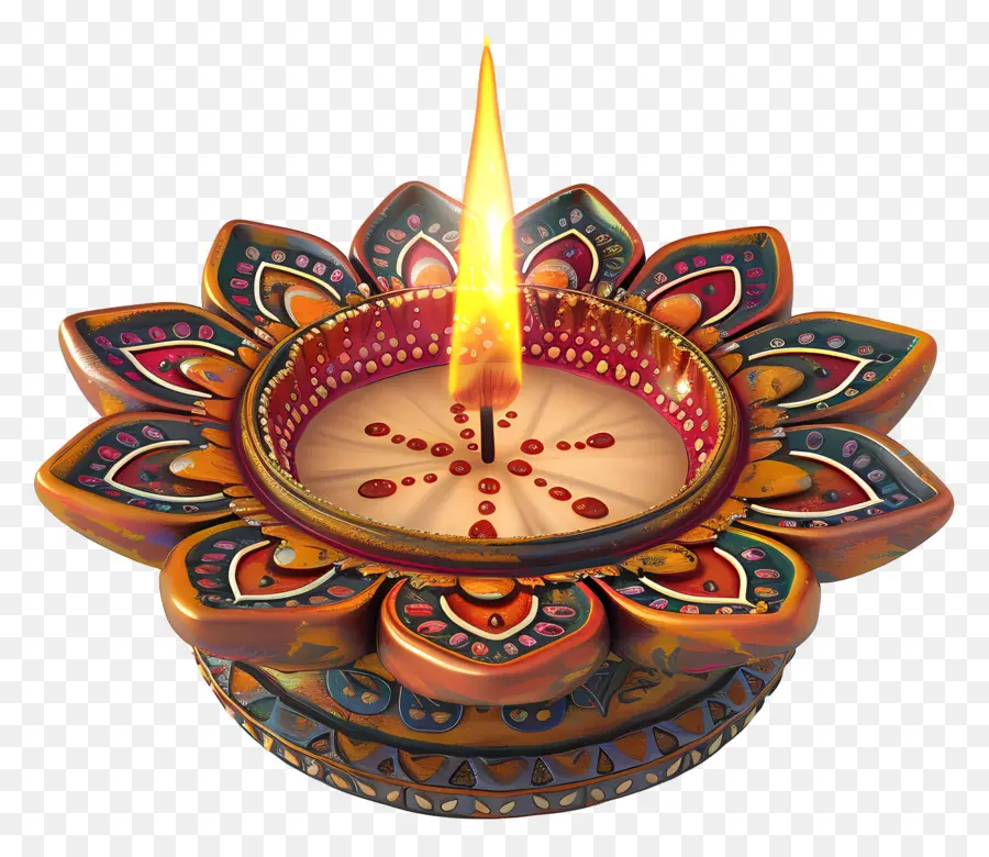 Diwali Diya，Lâmpada Diya PNG